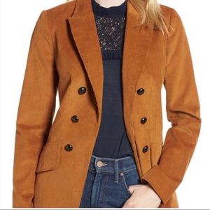 CHELSEA28 Double Breasted Corduroy Blazer
